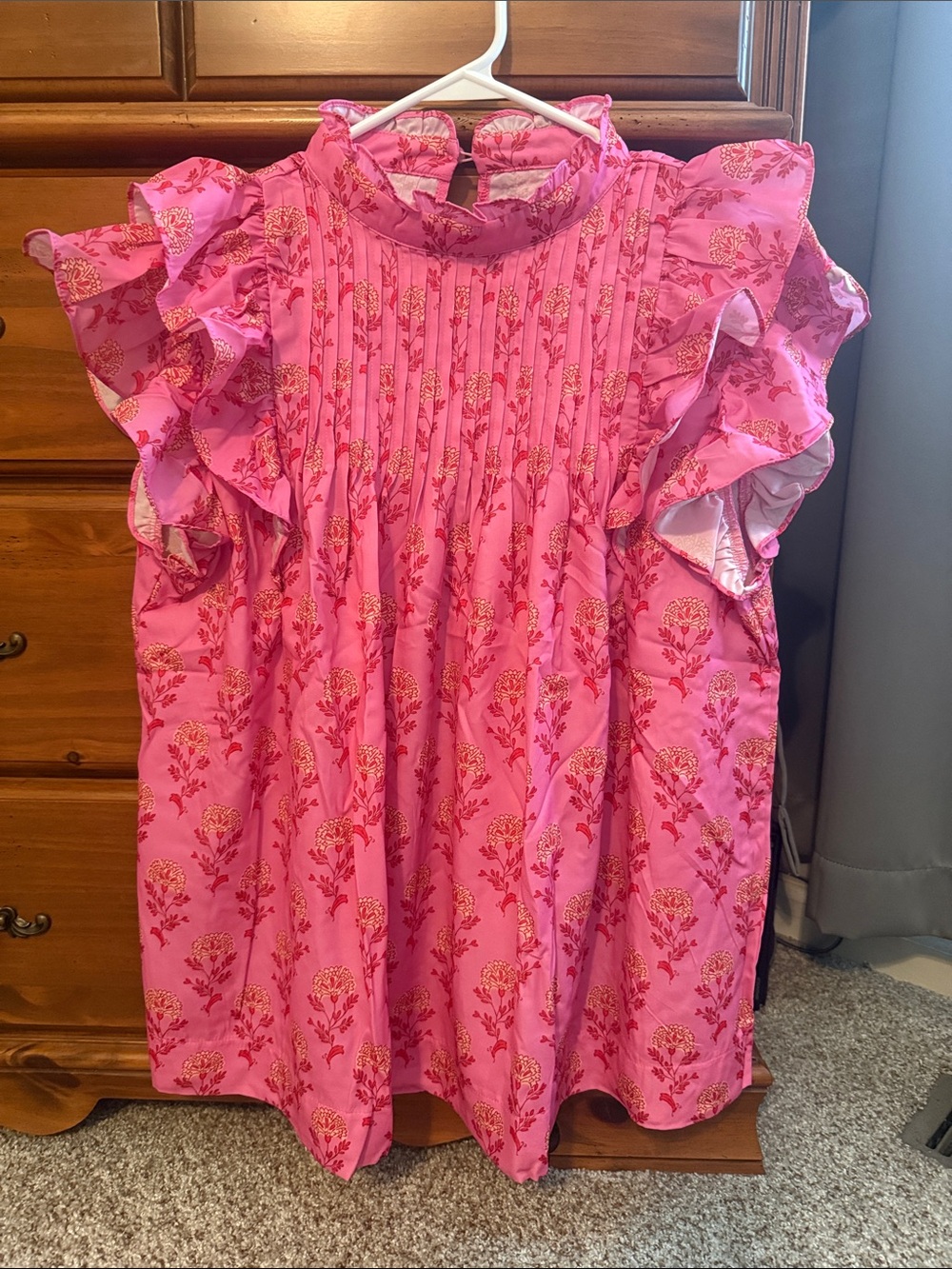 Women’s Floral Ruffle Sleeve Top